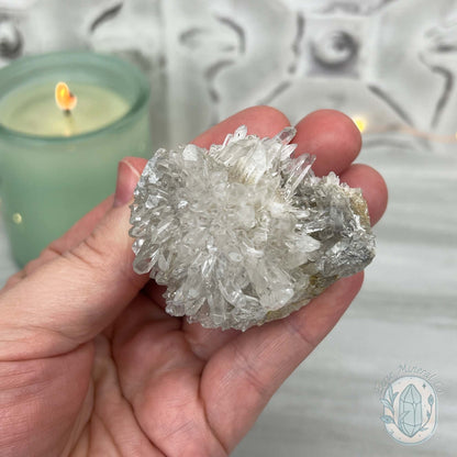 Clear Quartz Crystal Cluster Pet Rock Carving