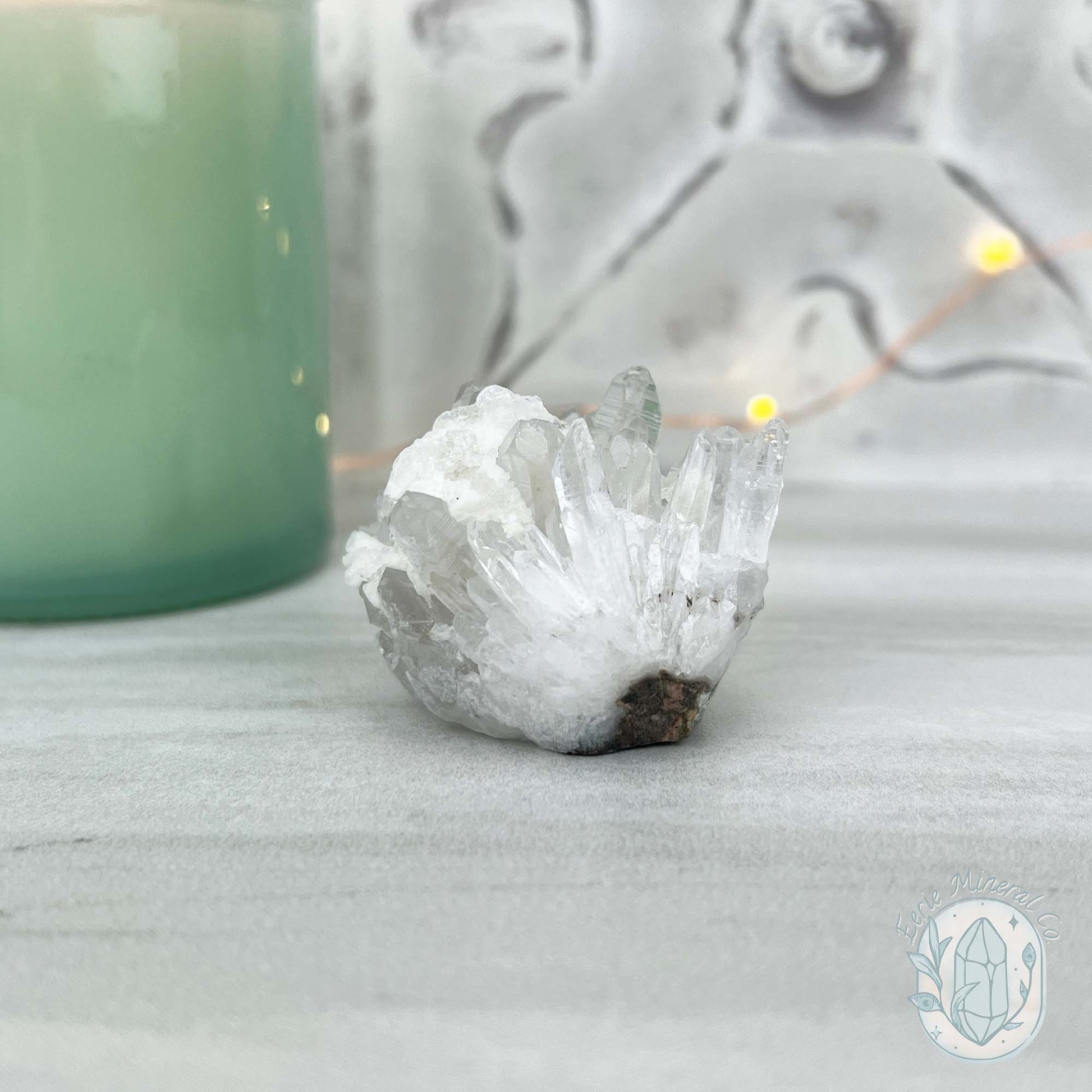 Clear Quartz Crystal Cluster Pet Rock Carving