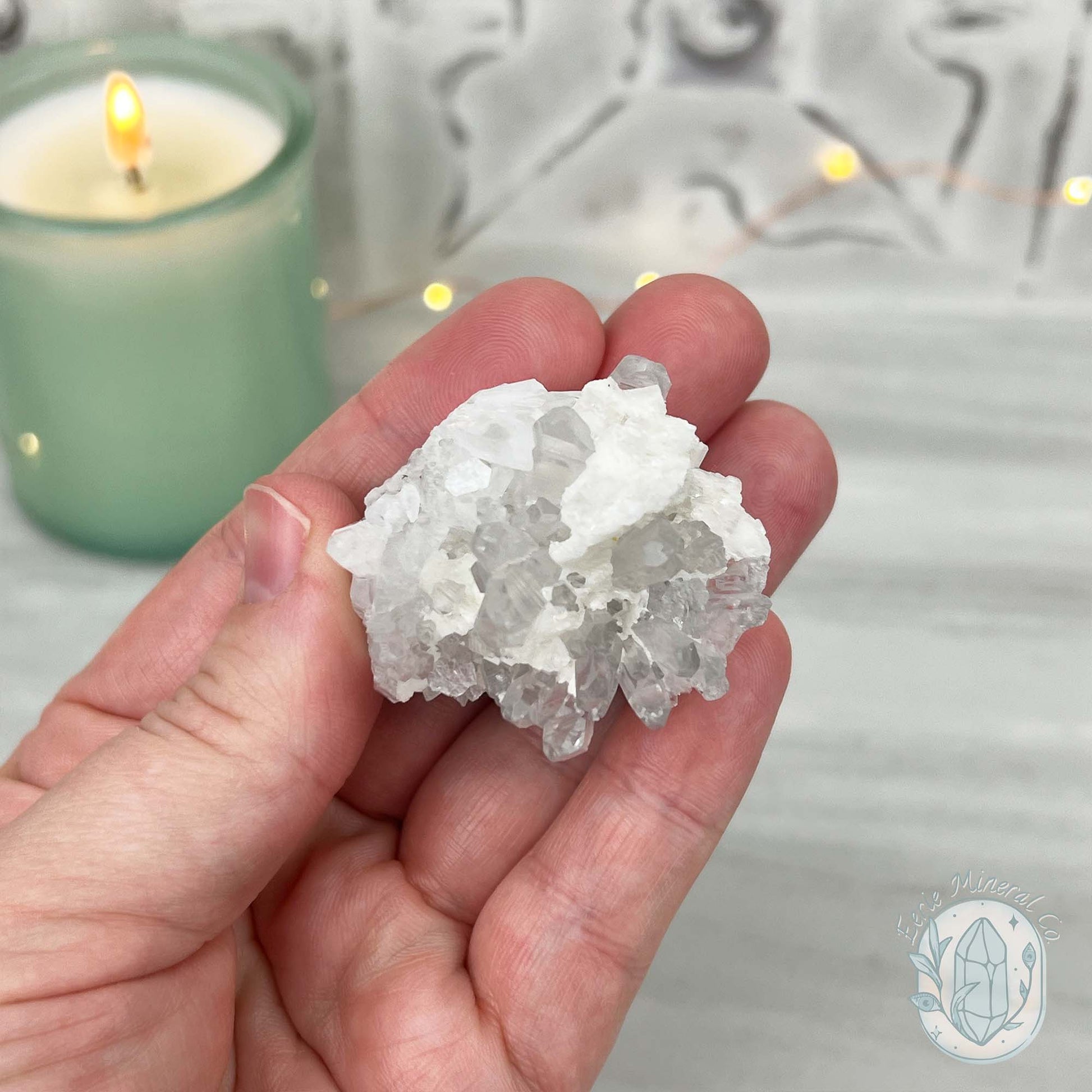 Clear Quartz Crystal Cluster Pet Rock Carving