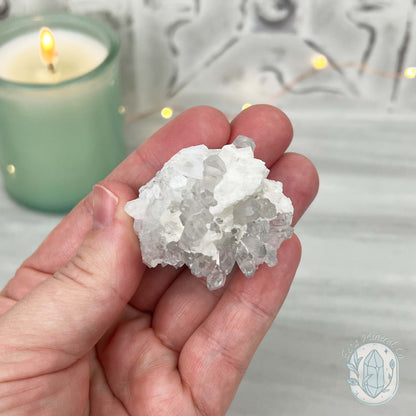 Clear Quartz Crystal Cluster Pet Rock Carving