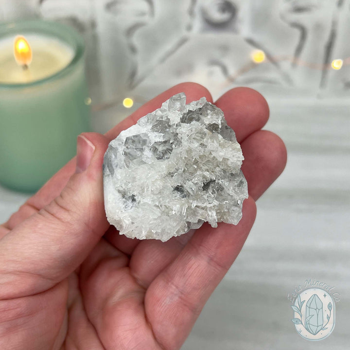 Clear Quartz Crystal Cluster Pet Rock Carving