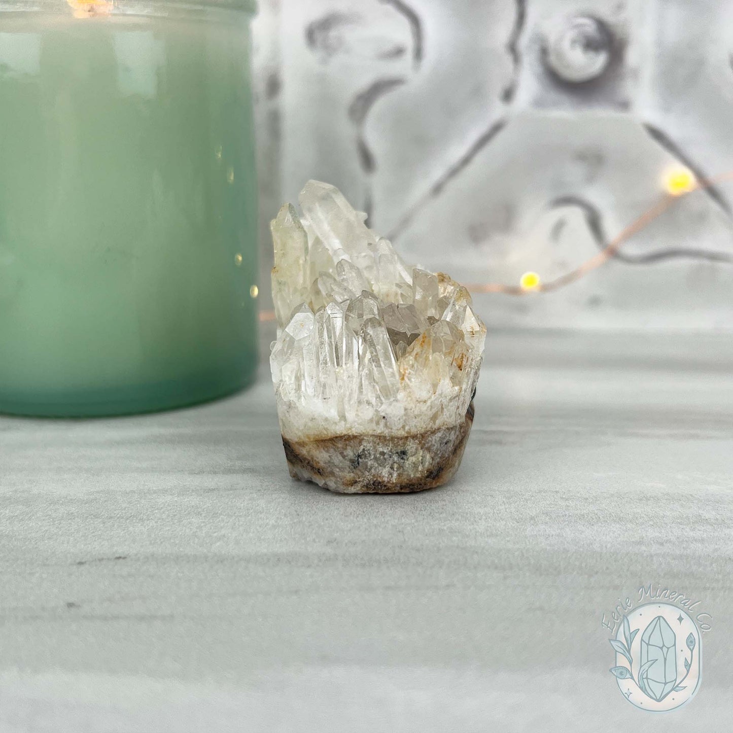 Clear Quartz Crystal Cluster Rock Buddy Carving
