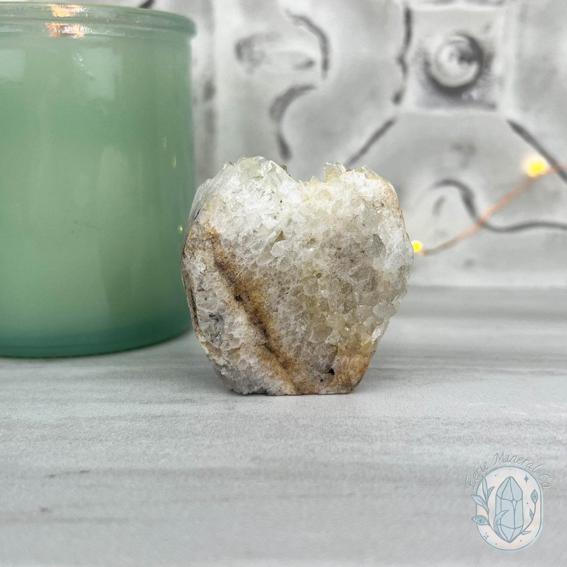 Clear Quartz Crystal Cluster Pet Rock Carving