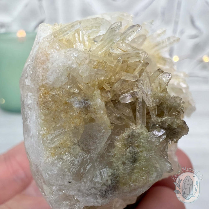 Clear Quartz Crystal Cluster Pet Rock Carving