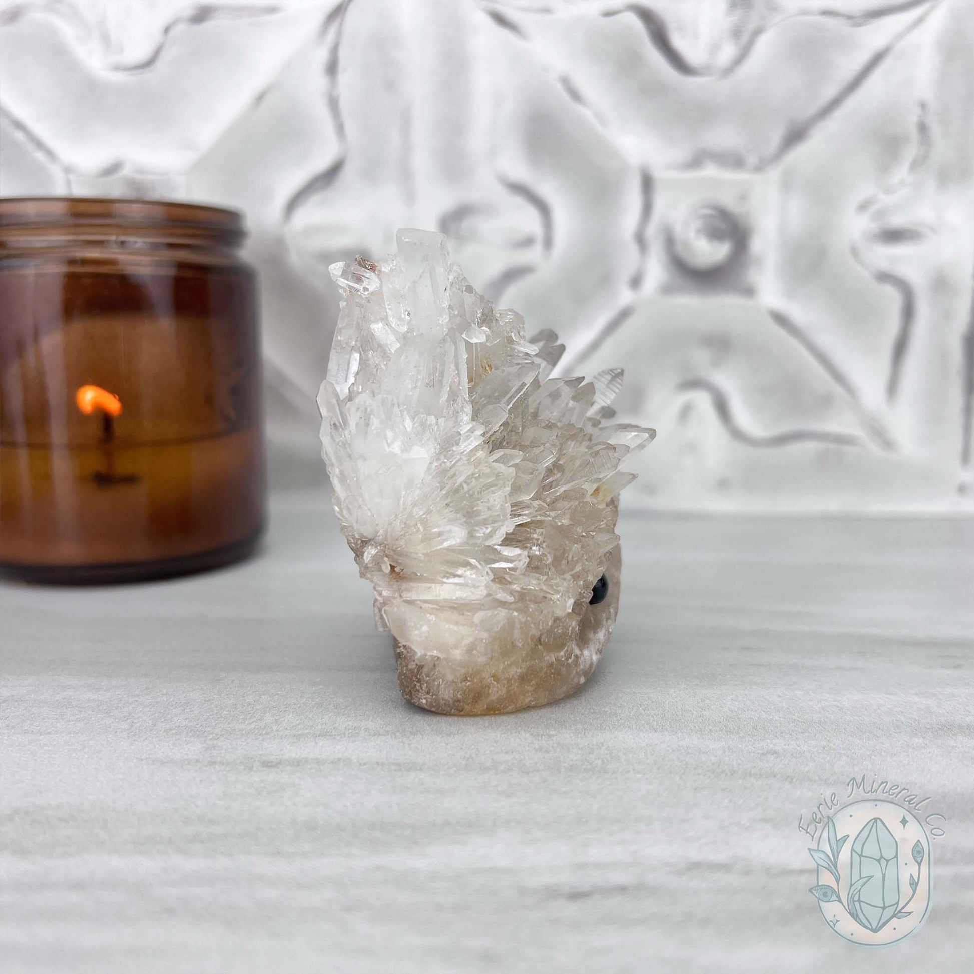 Clear Quartz Hedgehog Crystal Cluster