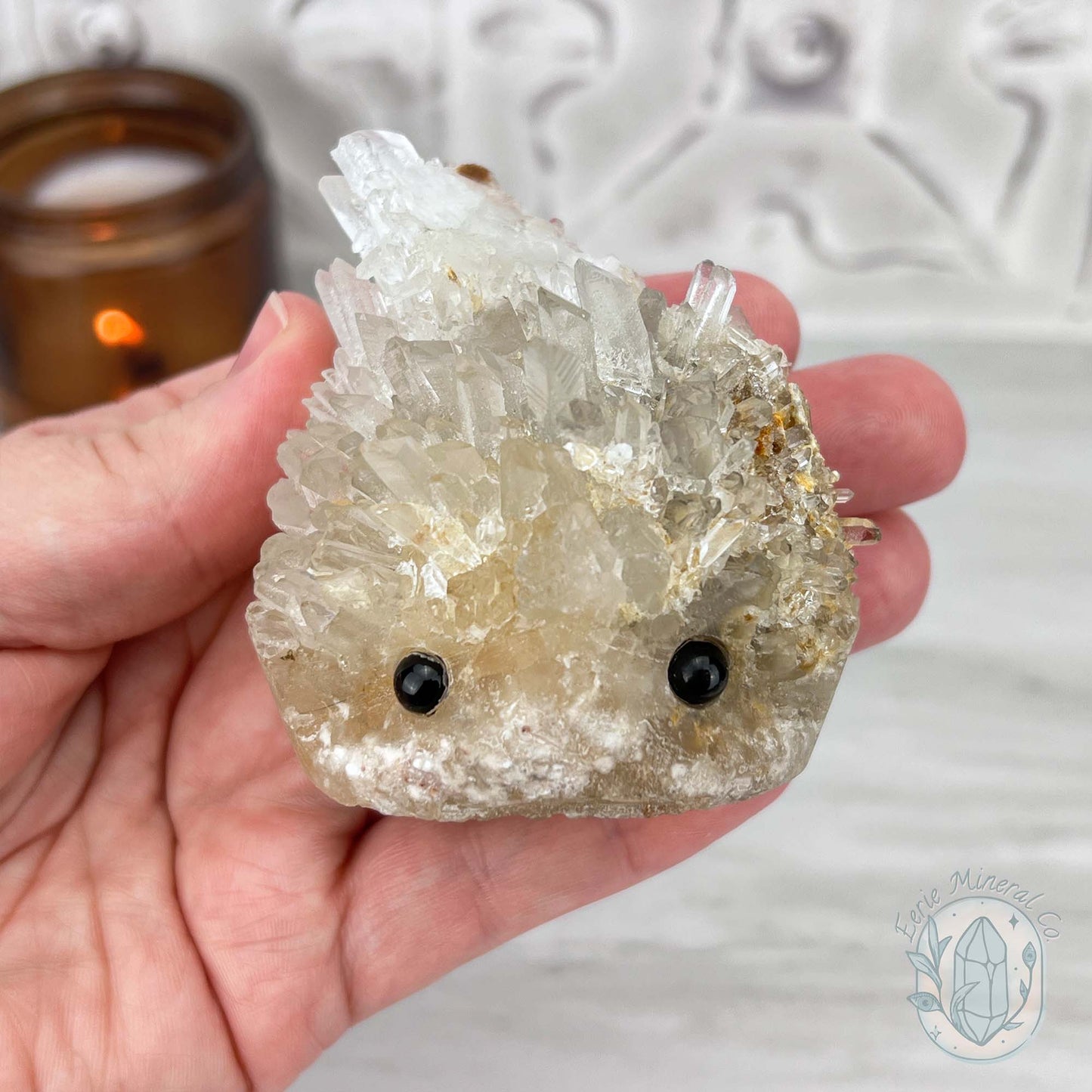 Clear Quartz Hedgehog Crystal Cluster