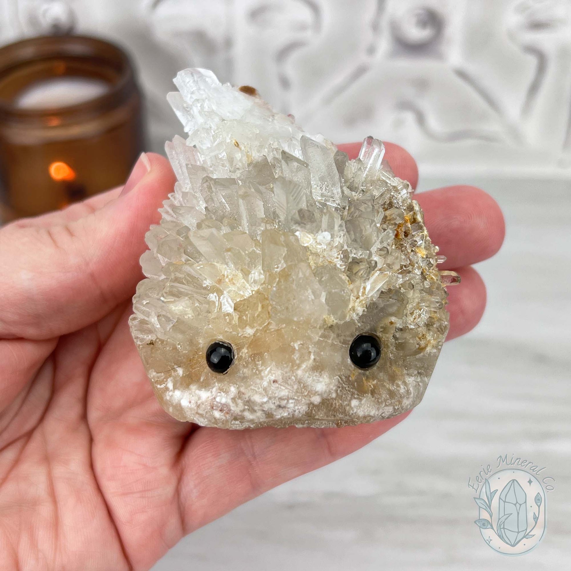 Clear Quartz Hedgehog Crystal Cluster