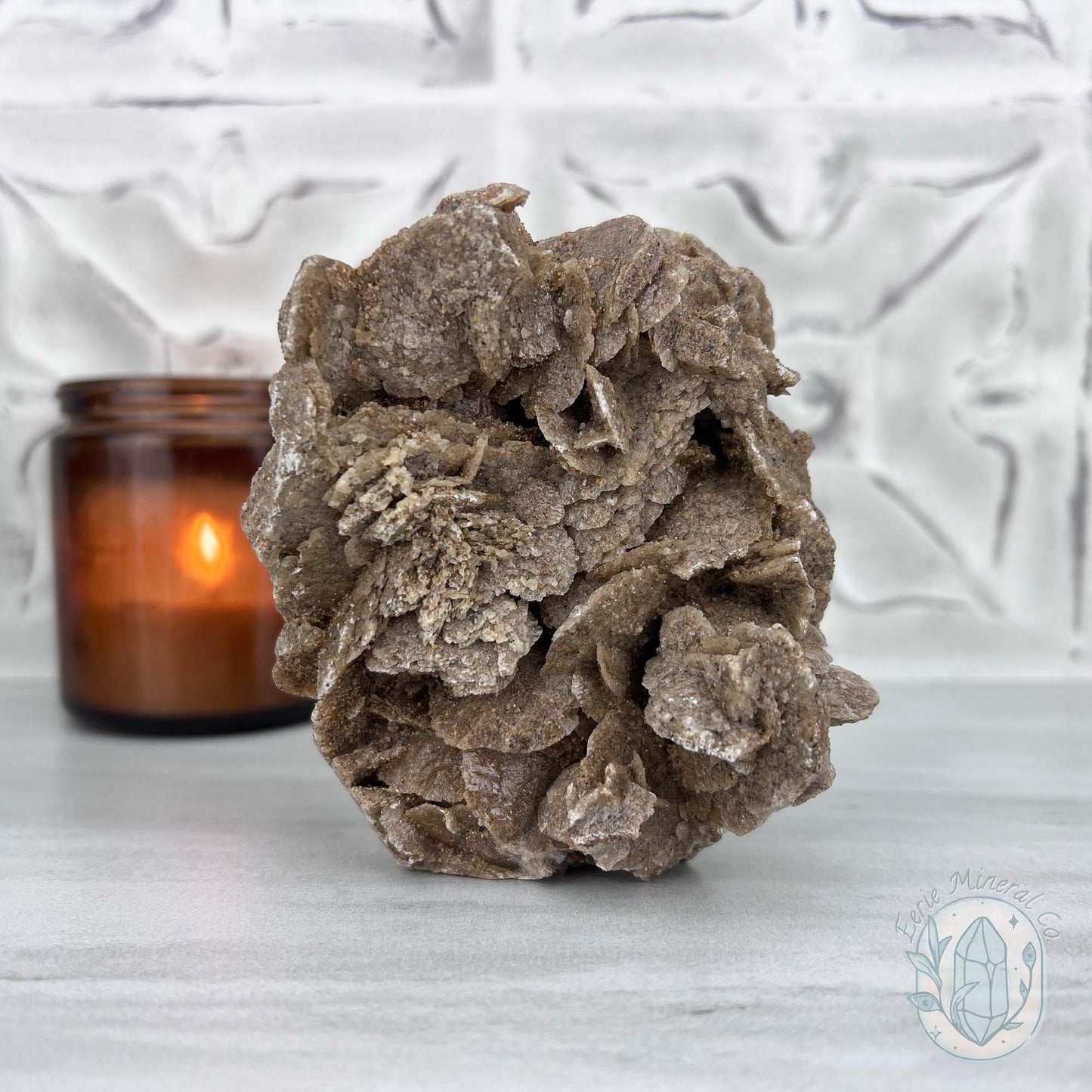 Desert Rose (Gypsum) Hedgehog Specimen