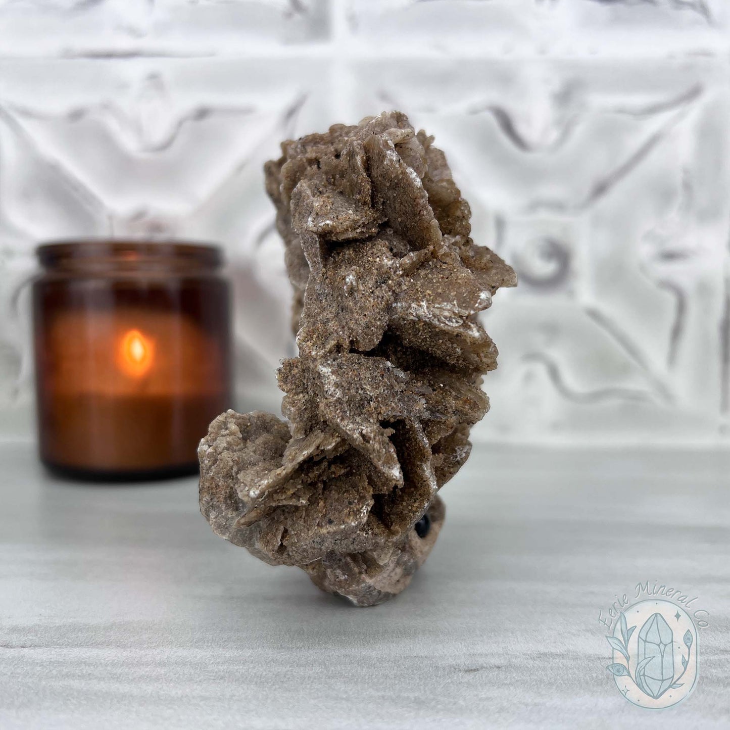 Desert Rose (Gypsum) Hedgehog Specimen