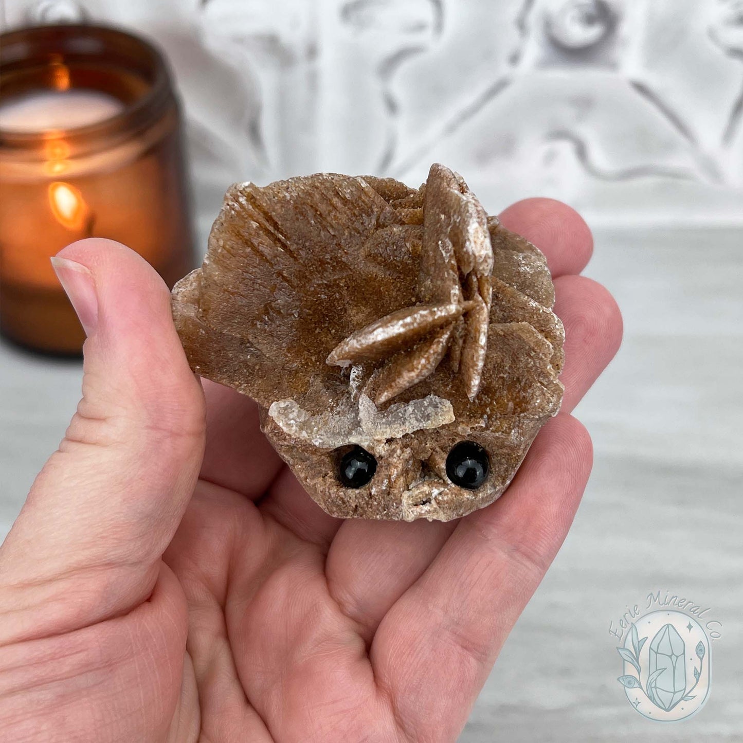 Desert Rose (Gypsum) Hedgehog Specimen