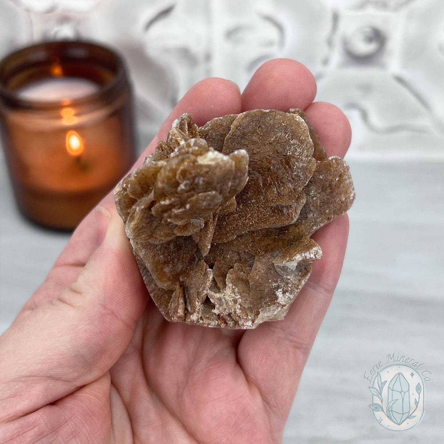 Desert Rose (Gypsum) Hedgehog Specimen