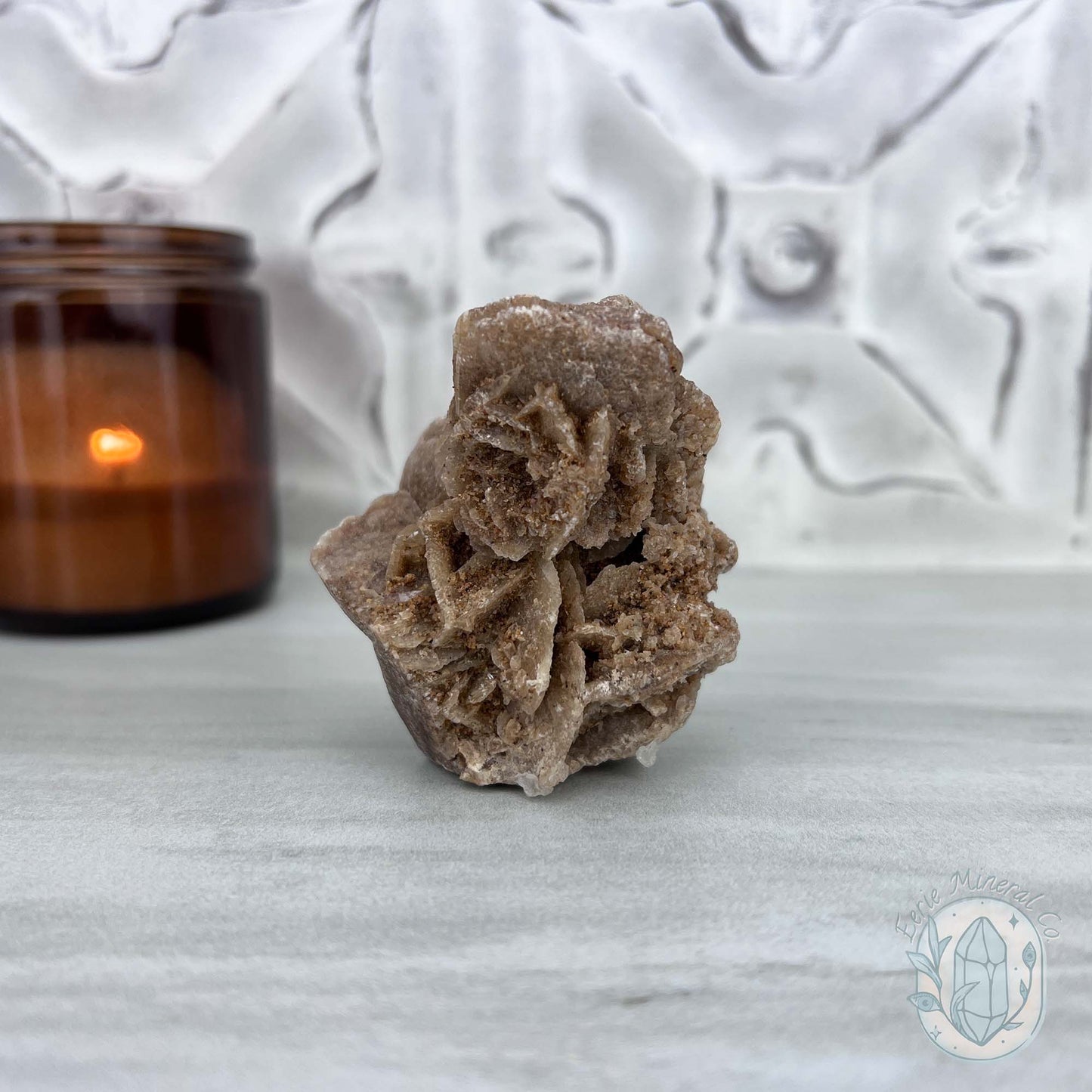Desert Rose (Gypsum) Hedgehog Specimen