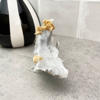 natural dolomite on calcite specimen