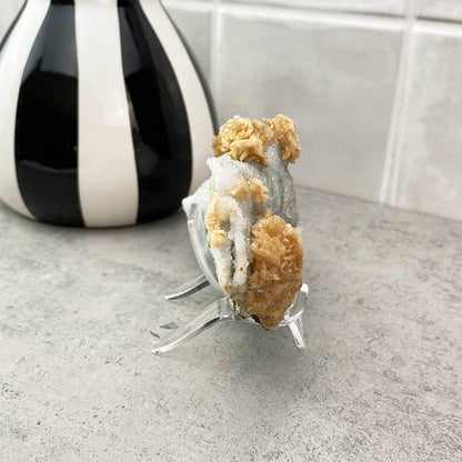 natural dolomite on calcite specimen