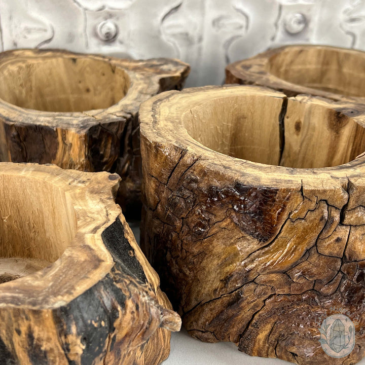 Nature Inspired Tree Stump Wooden Bowl