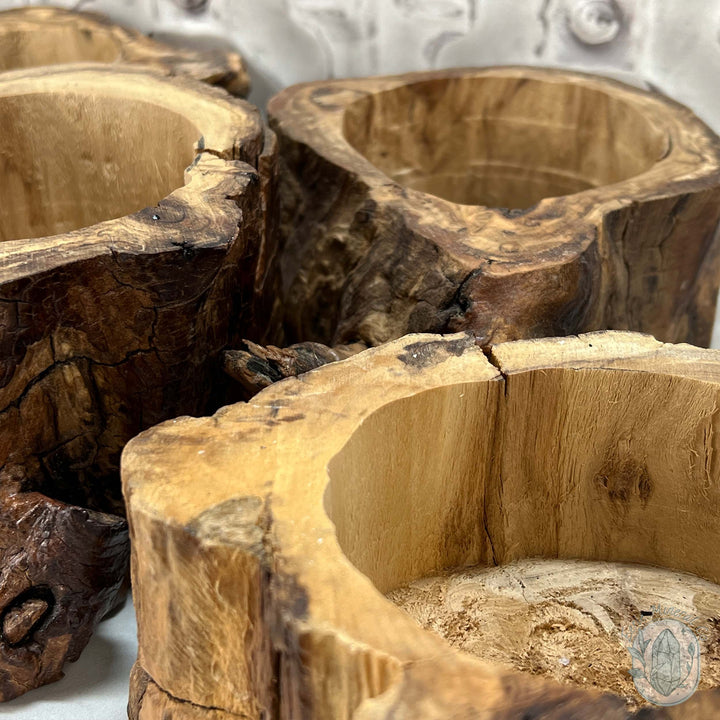 Nature Inspired Tree Stump Wooden Bowl