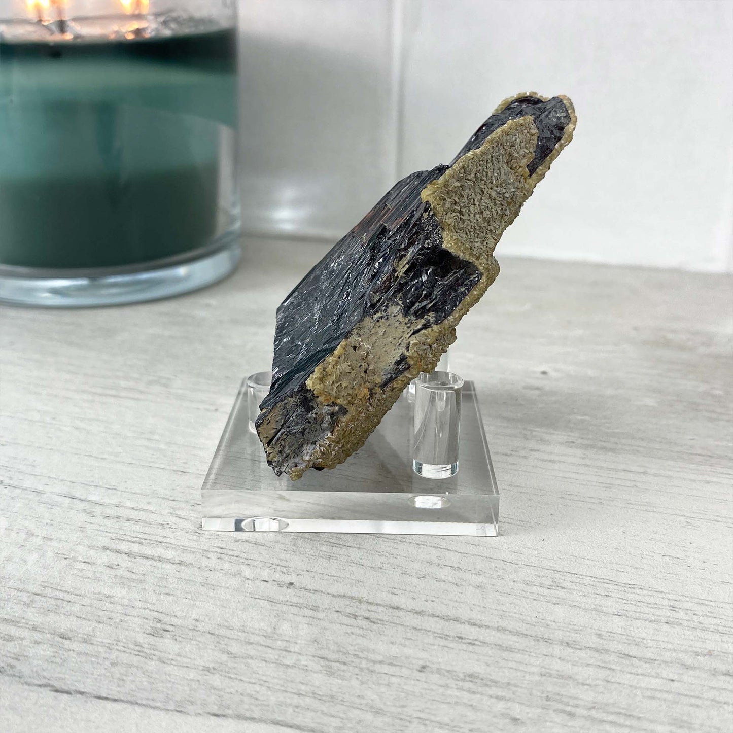 Panasqueira Mine - Ferberite with Siderite Specimen