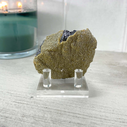 Panasqueira Mine - Ferberite with Siderite Specimen