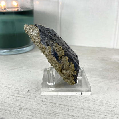 Panasqueira Mine - Ferberite with Siderite Specimen