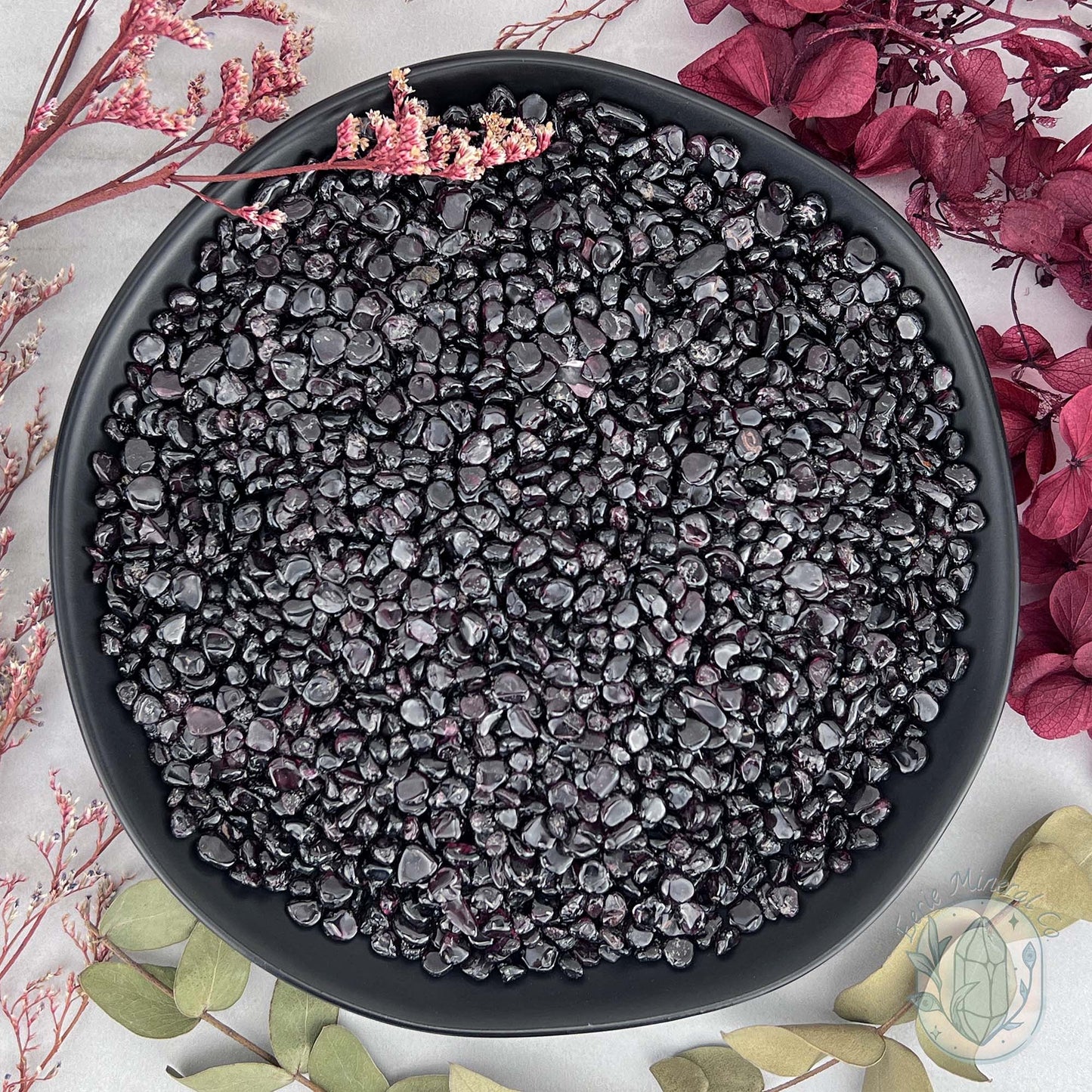 Polished Natural Garnet Crystal Chips