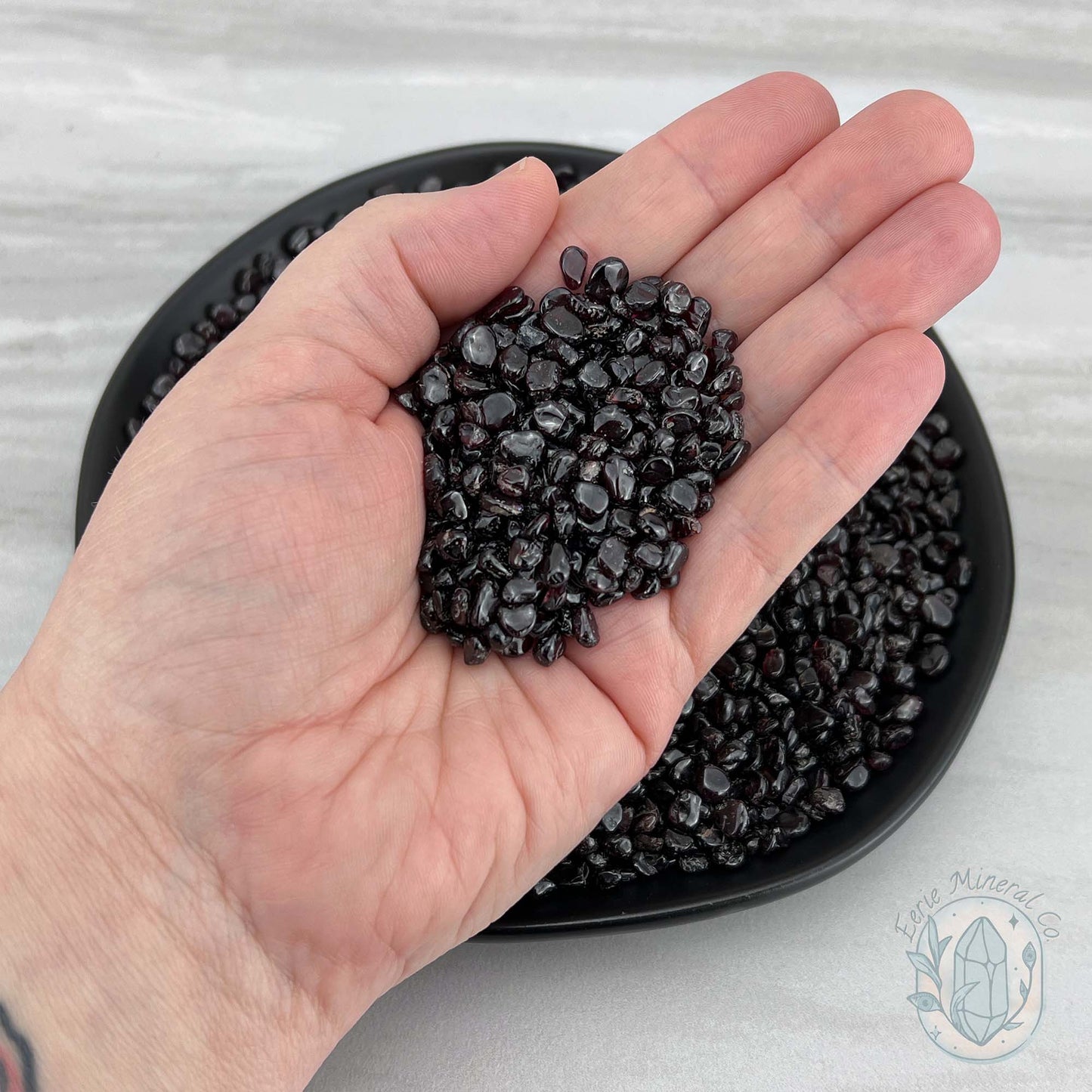 Polished Natural Garnet Crystal Chips