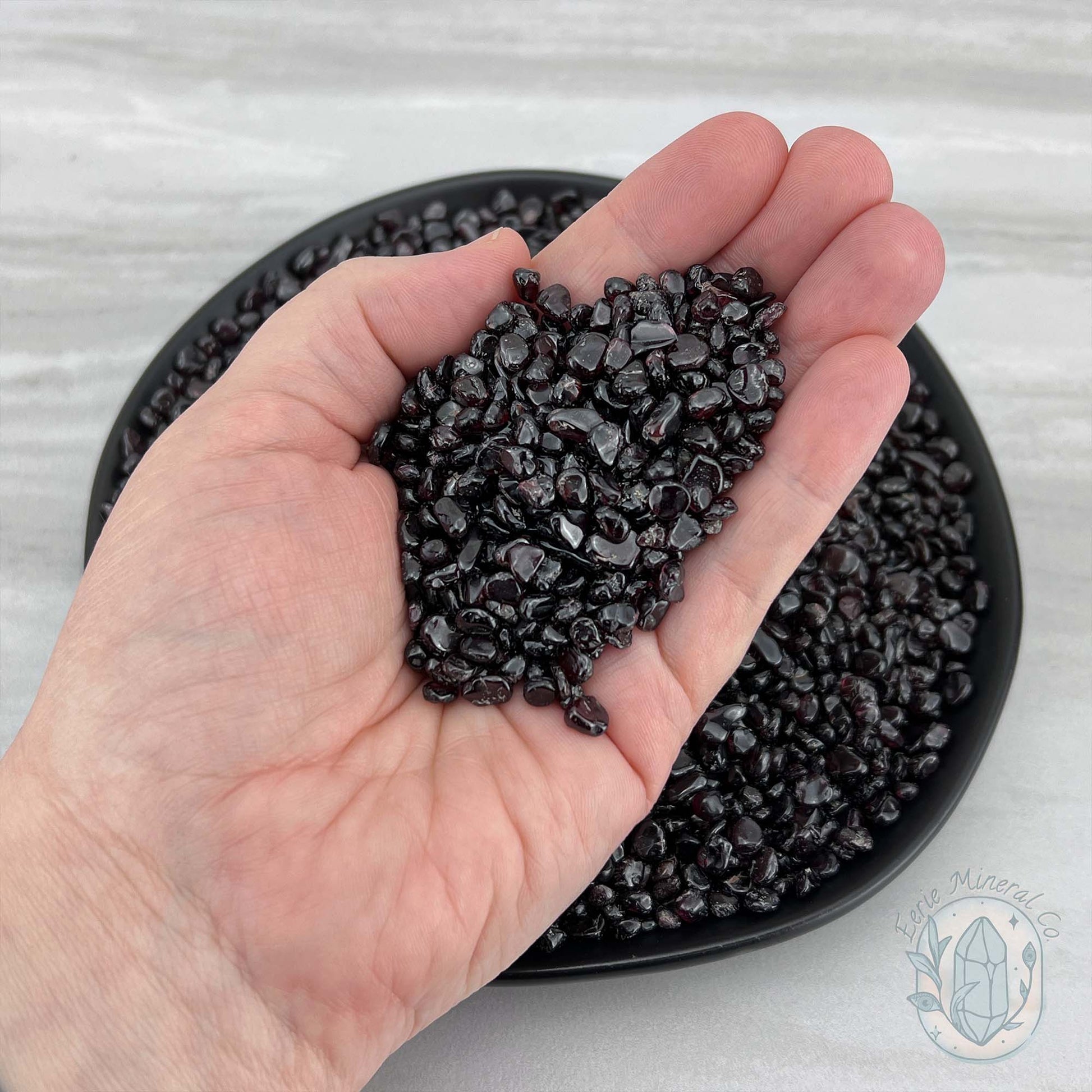 Polished Natural Garnet Crystal Chips