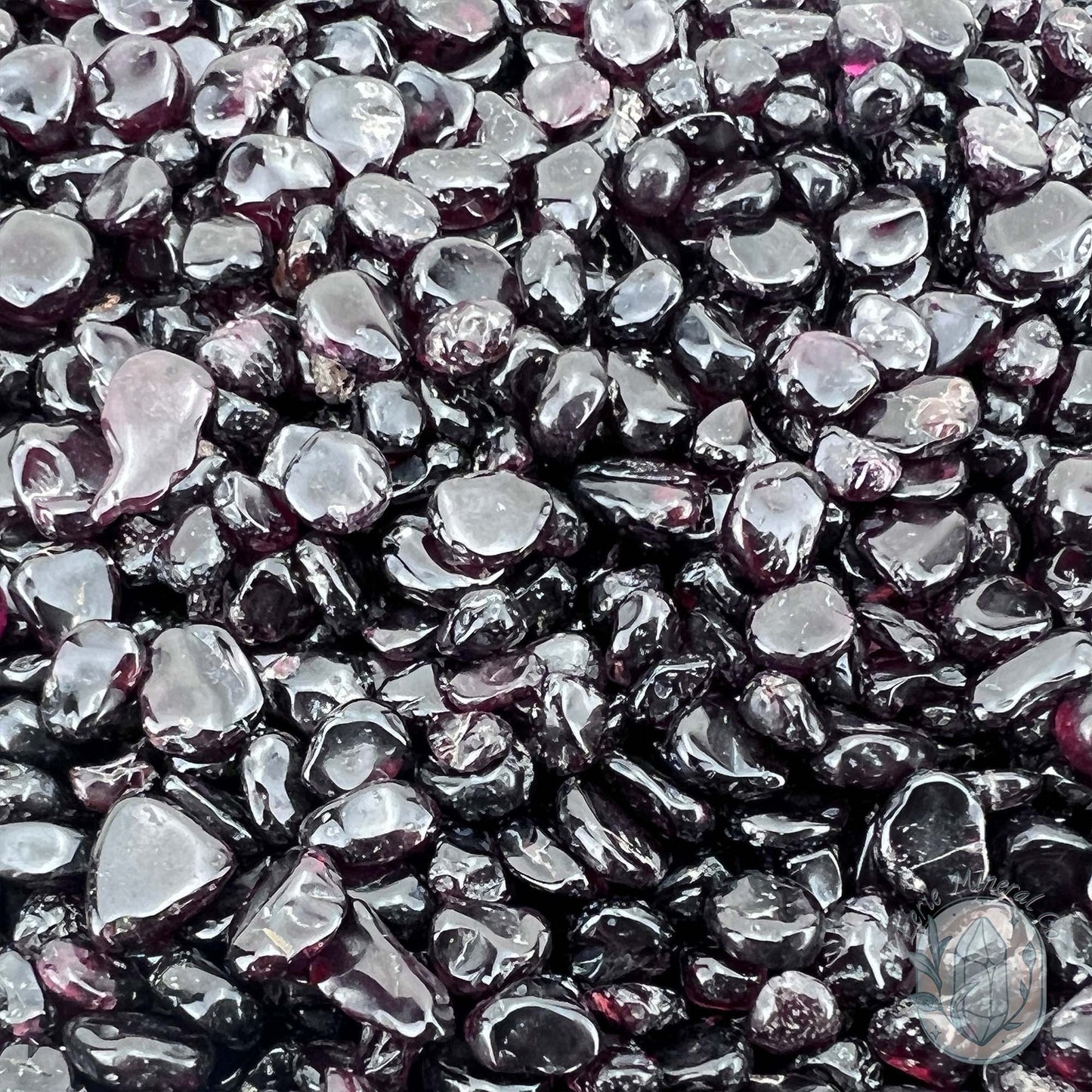 Polished Natural Garnet Crystal Chips