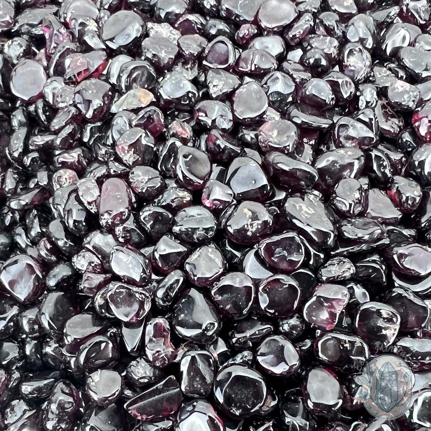 Polished Natural Garnet Crystal Chips