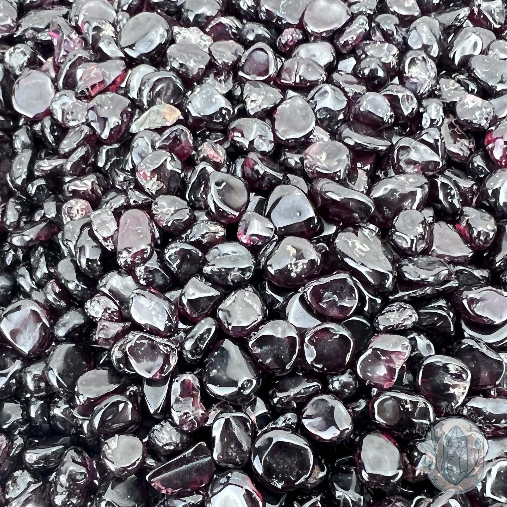 Polished Natural Garnet Crystal Chips