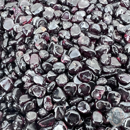 Polished Natural Garnet Crystal Chips