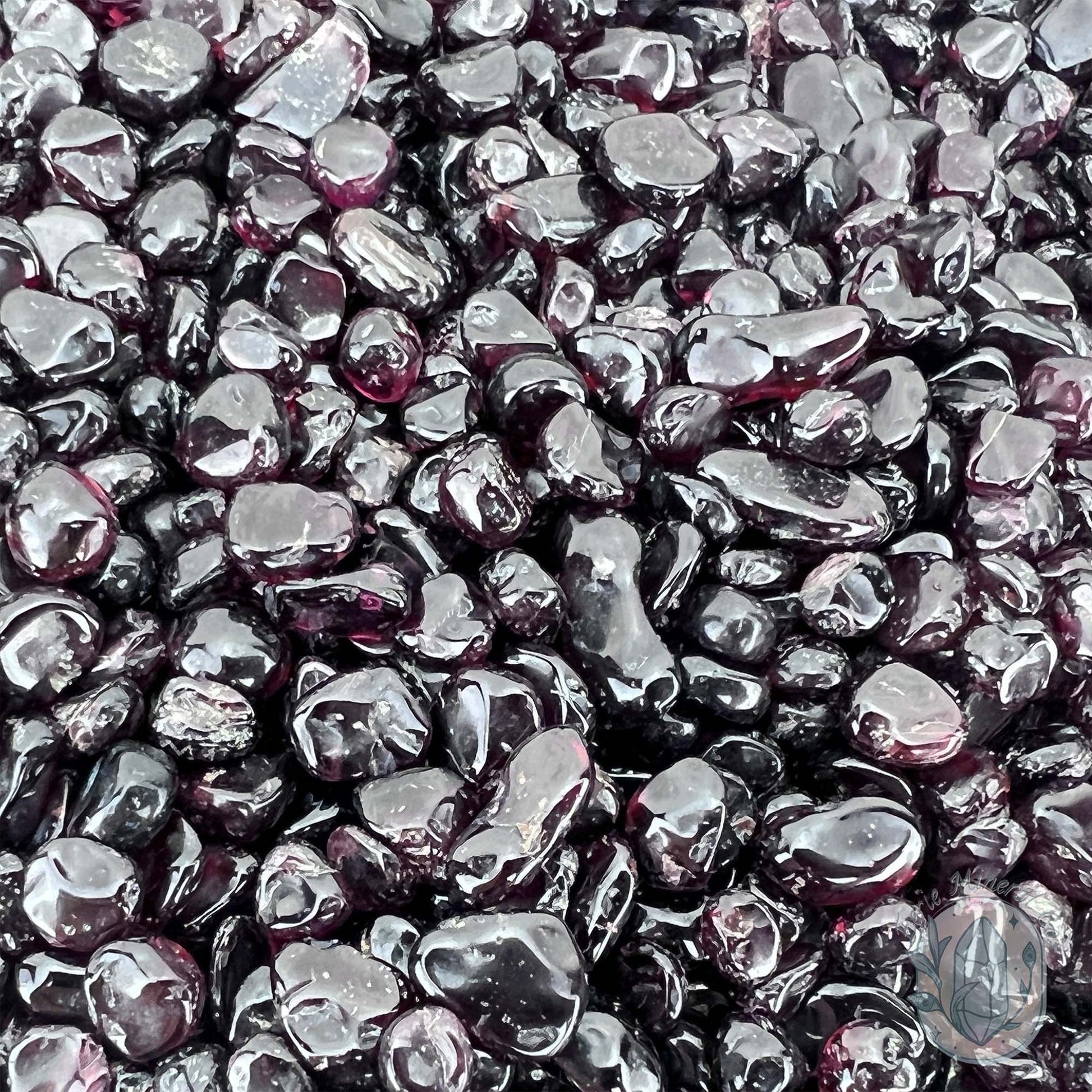 Polished Natural Garnet Crystal Chips