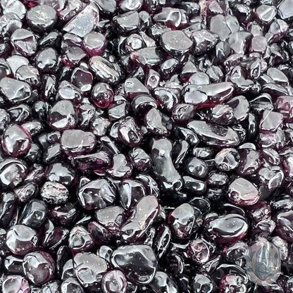 Polished Natural Garnet Crystal Chips