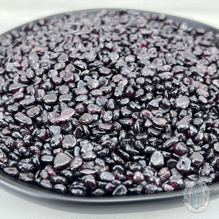 Polished Natural Garnet Crystal Chips