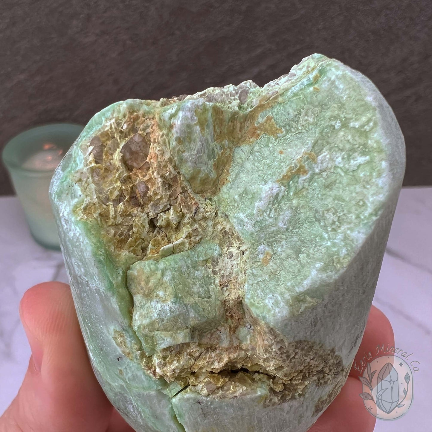 Green Moonstone Hedgehog Specimen