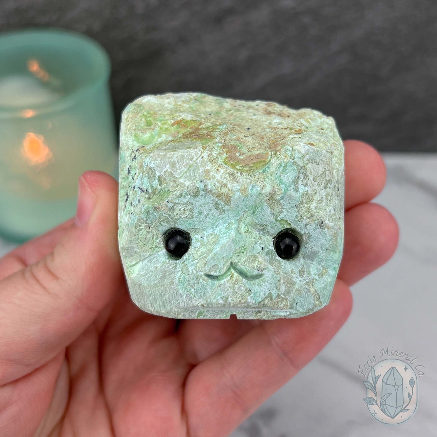 Green Moonstone Hedgehog Specimen