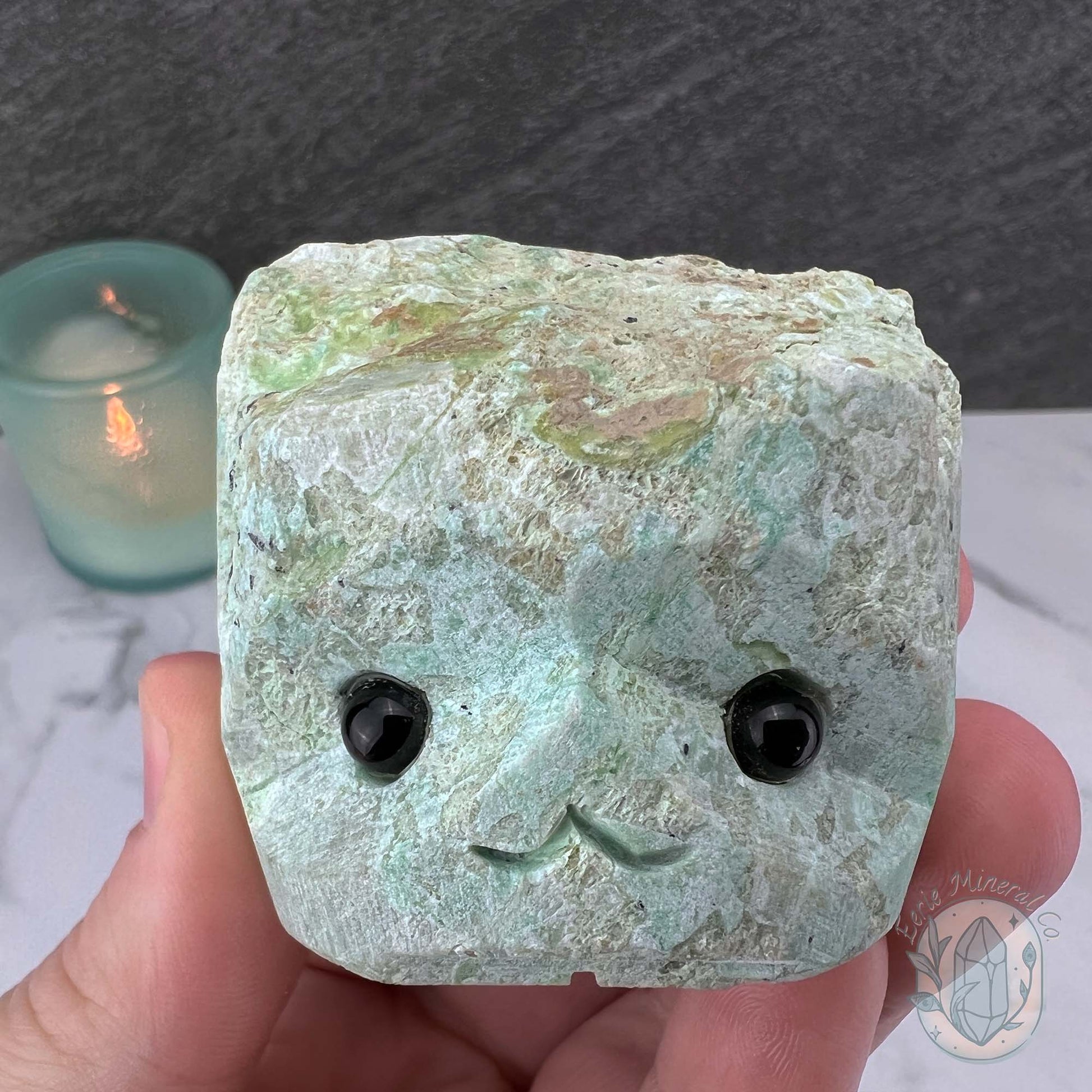 Green Moonstone Hedgehog Specimen