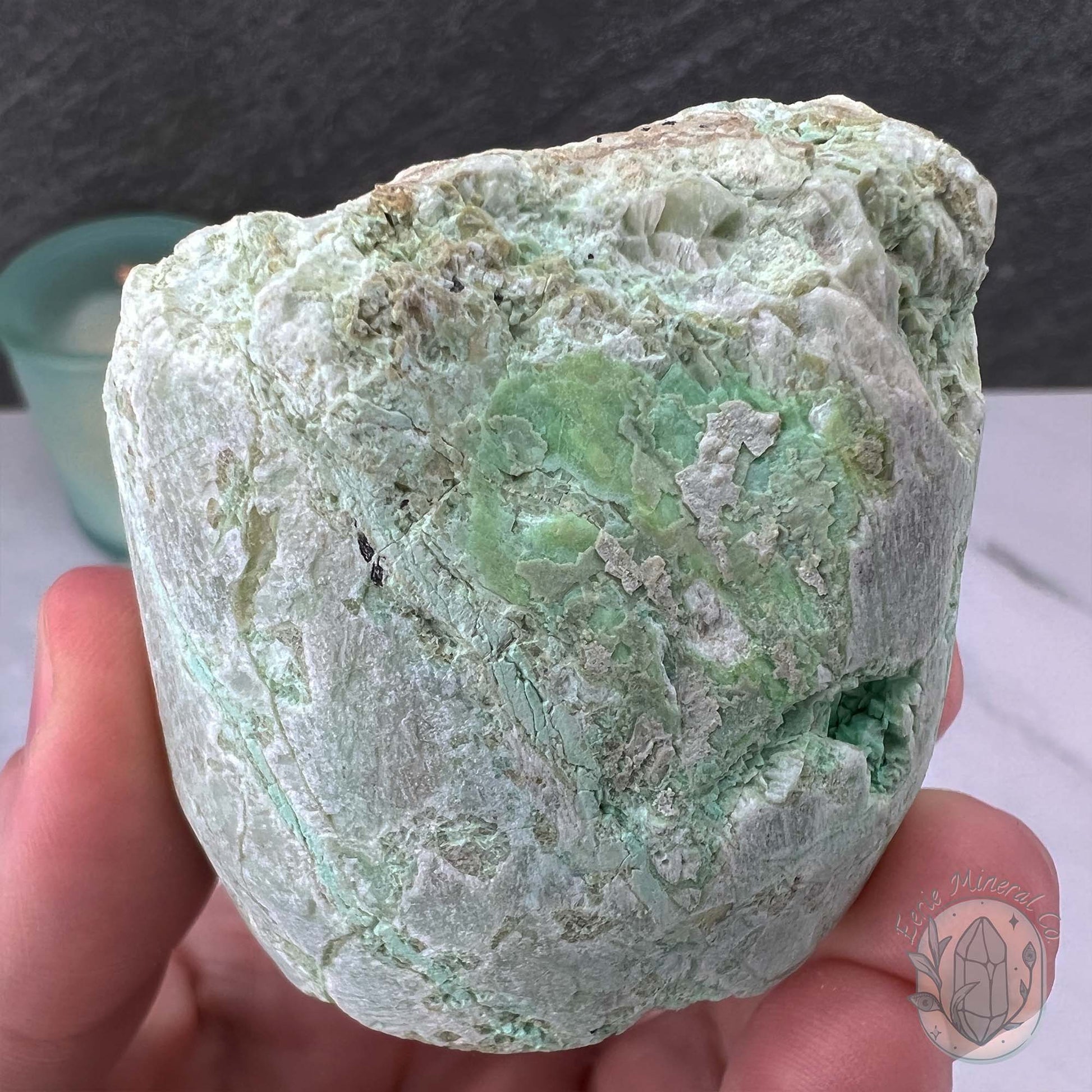 Green Moonstone Hedgehog Specimen