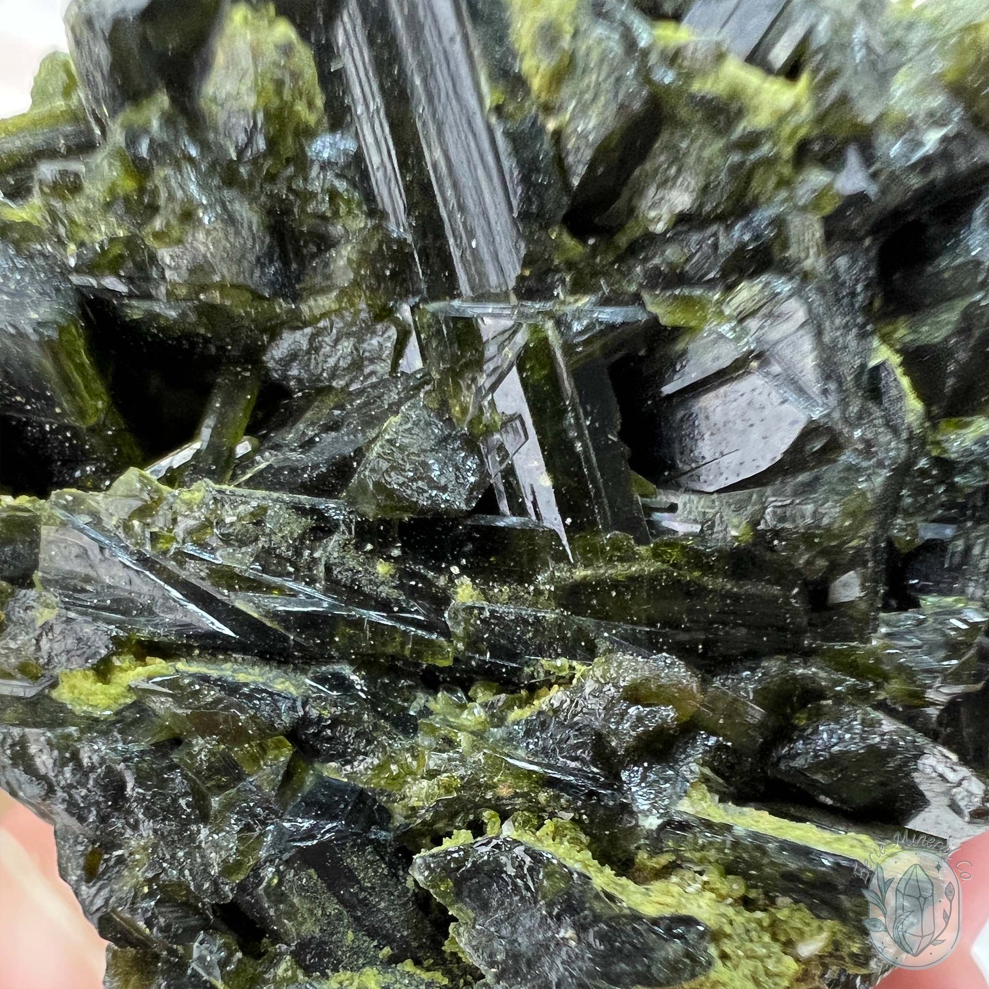 Raw Green Tourmaline Pet Rock Specimen