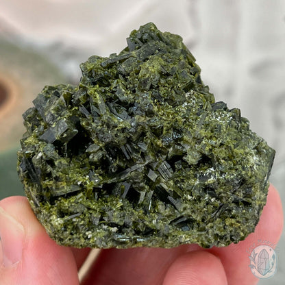 Raw Green Tourmaline Pet Rock Specimen