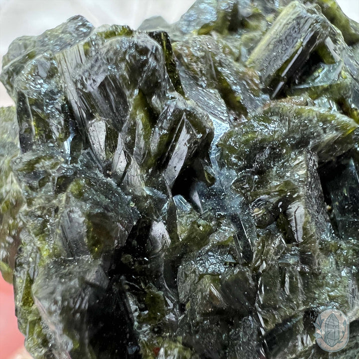 Raw Green Tourmaline Pet Rock Specimen