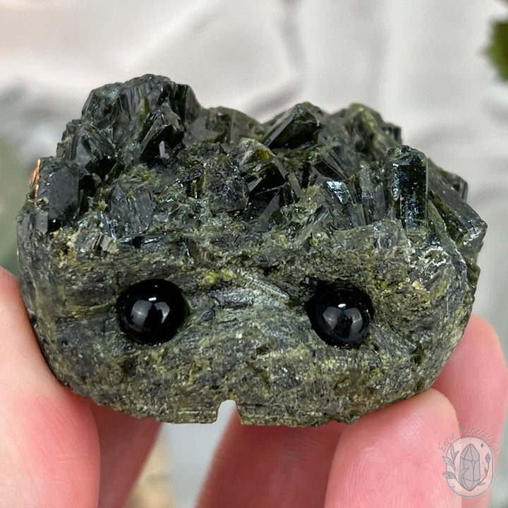 Raw Green Tourmaline Pet Rock Specimen