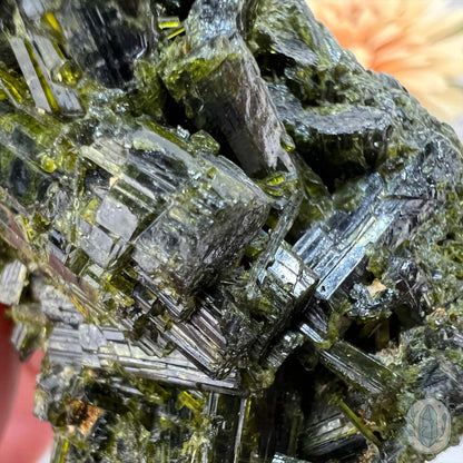 Raw Green Tourmaline Pet Rock Specimen