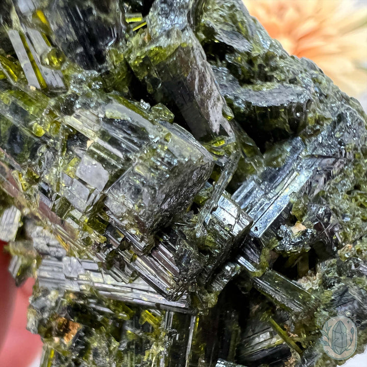 Raw Green Tourmaline Pet Rock Specimen