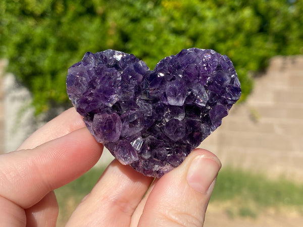 Heart Shaped Amethyst Cluster