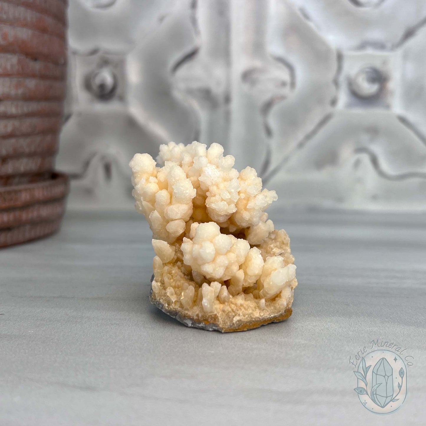 Natural Druzy Calcite Cave Stalactite Specimen