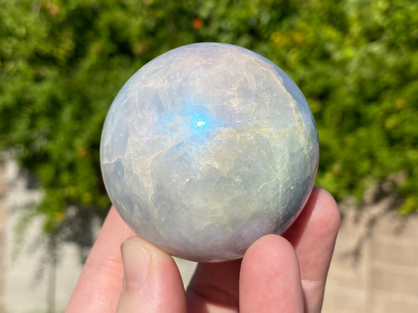 Polished Aura Celestite Sphere