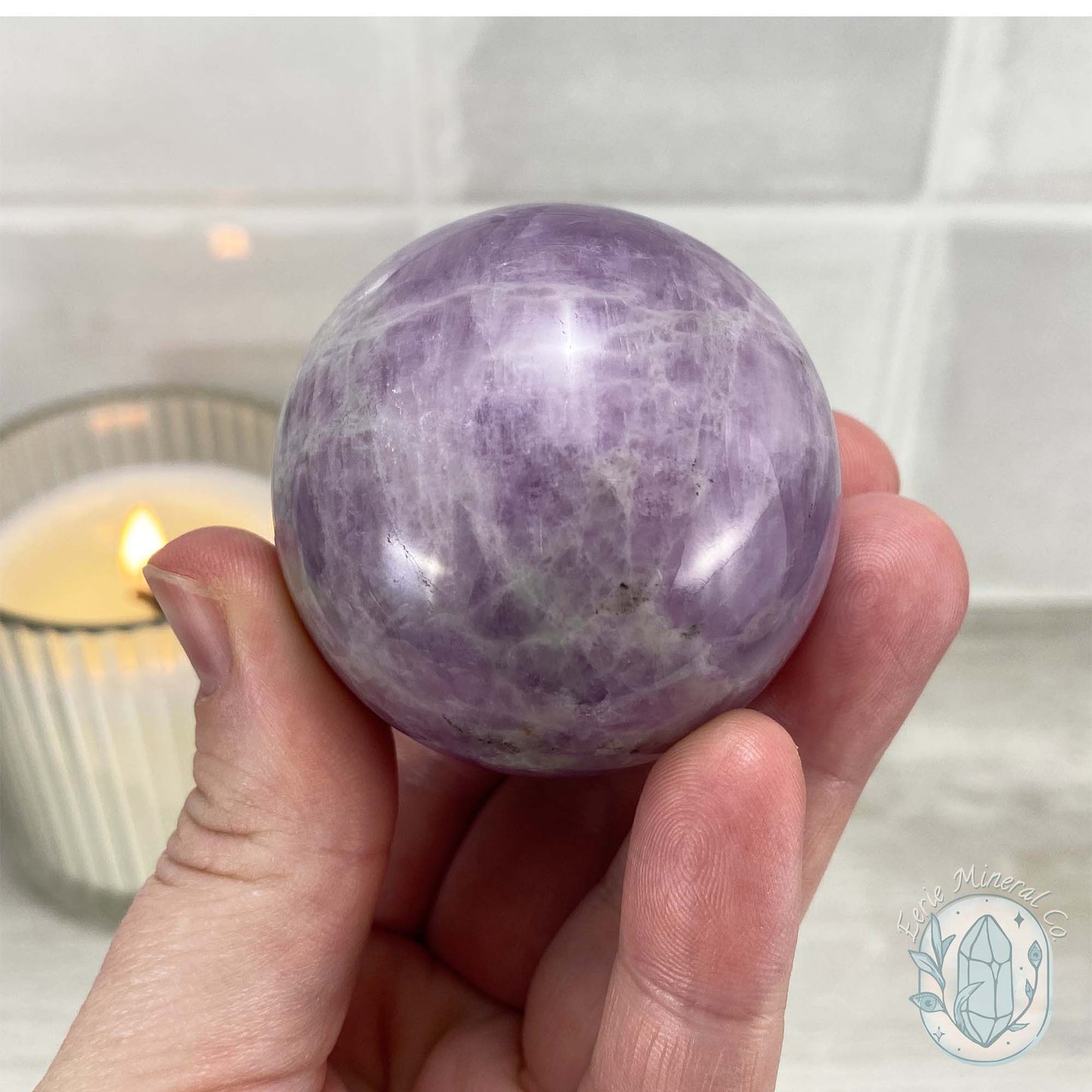 Polished Kunzite Sphere