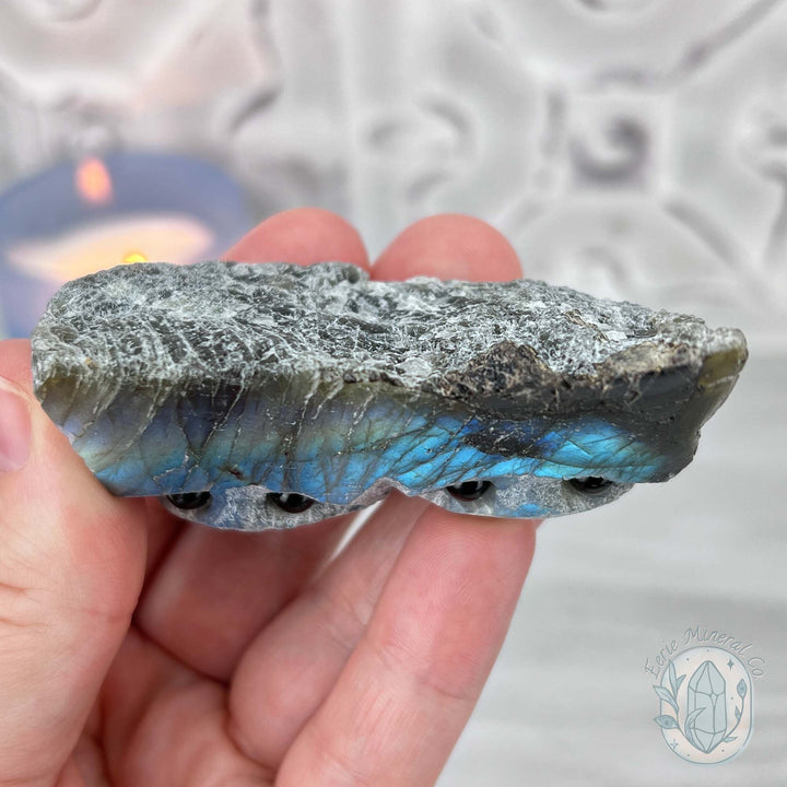 Blue Flash Labradorite Hedgehog Specimen