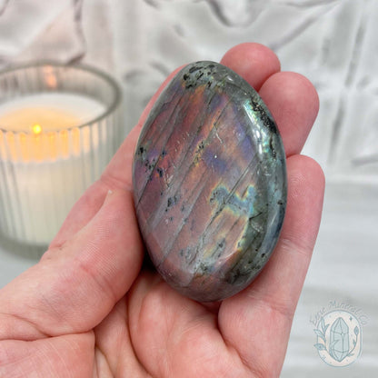 Purple Flash Labradorite Palmstone