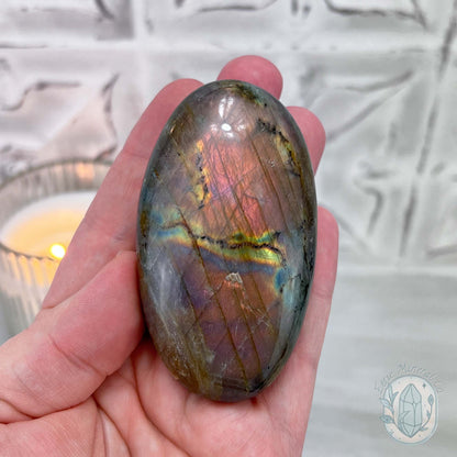 Rainbow Flash Labradorite Palmstone